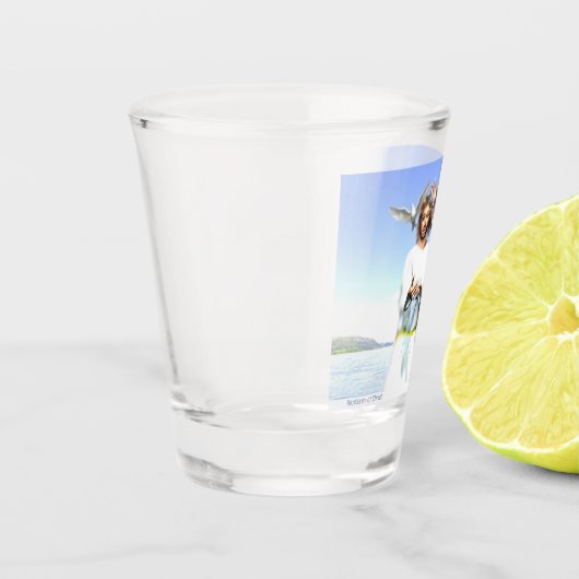 Taufe Christi Schnapsglas (Links)