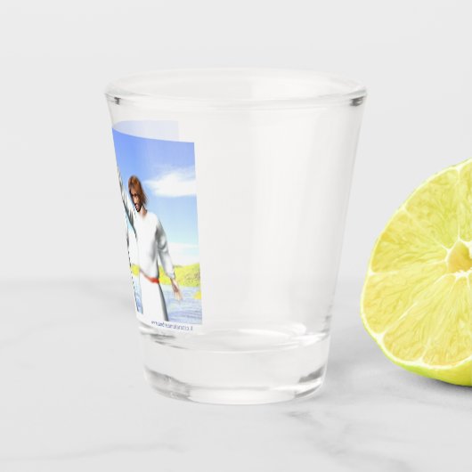 Taufe Christi Schnapsglas (Rechts)