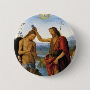 Taufe Christi von Pietro Perugino Button