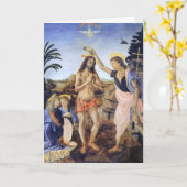 Taufe Christi von Verrocchio, Leonardo da Vinci Karte (Gelbe Blume)