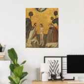 Taufe Christus - Giovanni Baronzio Kunstposter Poster (Heimbüro)