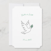 Taufe Colomba Einladung (Vorderseite)