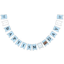 Taufe Cross Blue Black Boy Foto