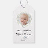 Taufe Cross Foto Vielen Dank Geschenkanhänger (Vorderseite)