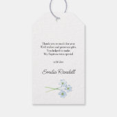 Taufe Cross Foto Vielen Dank Geschenkanhänger (Rückseite)