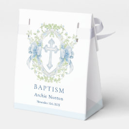 Taufe Cross Wappen Greenery Baby Boy Favor Box Geschenkschachtel
