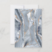 Taufe danke Aquarellblaukreuz Einladung (Rückseite)