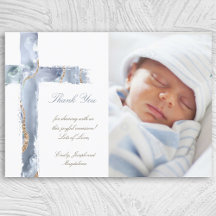 Taufe danke Aquarellblaukreuz