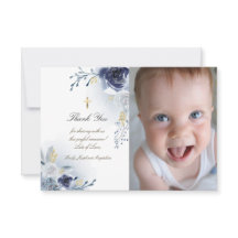 Taufe danke blauen Rose