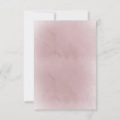 Taufe danke dir Aquarell-Rose Einladung (Rückseite)