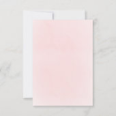 Taufe danke dir rosa Rosen Einladung (Rückseite)