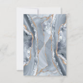 Taufe danke du blau agate cross einladung (Rückseite)