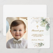 Taufe Danke Fotokarte (Vorne/Hinten)