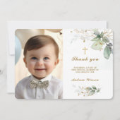 Taufe Danke Fotokarte (Vorderseite)