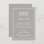 Taufe Danke Karte (Vorne/Hinten)