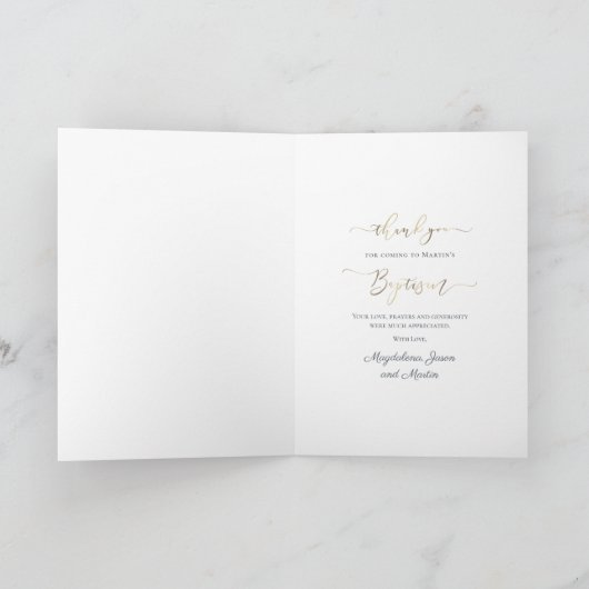 Taufe danke Karte (Innenseite)