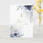 Taufe danke Karte (Gelbe Blume)