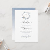 Taufe danke Karte (Vorderseite/Rückseite Beispiel)