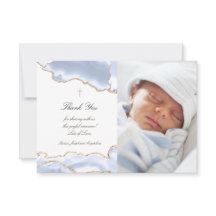 Taufe danke Pastellblau agieren Einladung