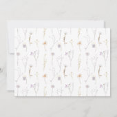 Taufe danke Wildblumen Einladung (Rückseite)