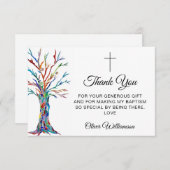 Taufe Dankeschön Karte (Vorne/Hinten)