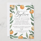 Taufe der Blumenzitruszitrus Einladung (Vorderseite)