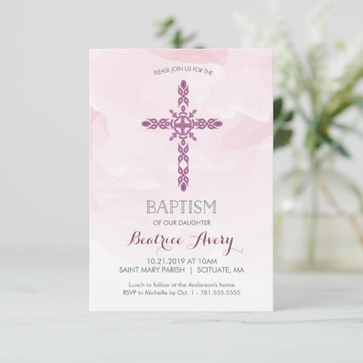 Taufe der Mädchen, Einladung zur Weihnachtsfeier,  (Stehend Vorderseite)