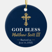 Taufe der Marine und der Goldjungen Keramik Ornament (Vorne)