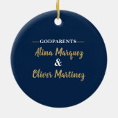 Taufe der Marine und der Goldjungen Keramik Ornament (Hinten)