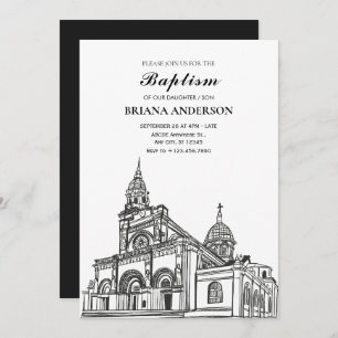 Taufe der Schwarz-Weiß-Kirche Einladung