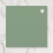 Taufe der Wasserfarbenkirche Danke Geschenkanhänger (Rückseite)