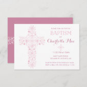 Taufe des Babys, Weihnachts-Einladungskarte Einladung (Vorne/Hinten)