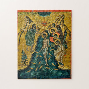 Taufe des christlich-orthodoxen Christlichen Symbo Puzzle