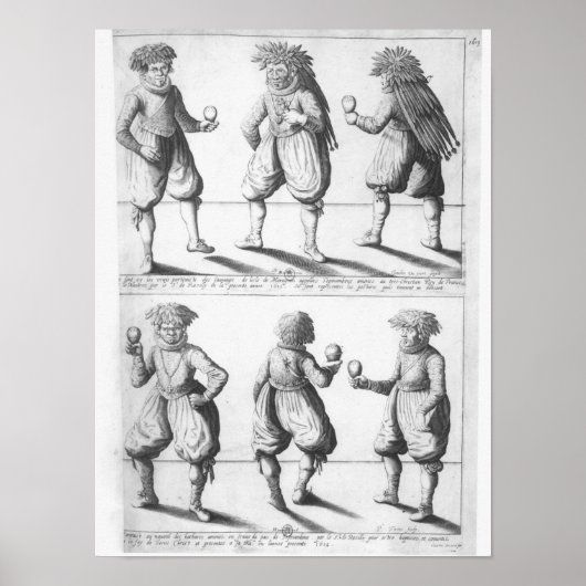 Taufe des Tupinambras-Stammes Poster (Vorne)
