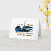 Taufe des Vaters, des Sohns und der Heiliger Geist Karte (Gelbe Blume)