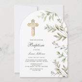 Taufe des Wasserfarbenblattes Einladung (Vorderseite)