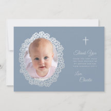 Taufe Dusty Blue Foto Blumenreath Imitats Silver