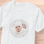 Taufe Einfach Willkommen im christlichen Foto T-Shirt<br><div class="desc">Dieses einfache und klassische Design besteht aus Serifentypografie und fügt ein benutzerdefiniertes Foto hinzu. "Willkommen im Christentum" umkreist das Foto Ihres Kindes,  Kinderes,  etc.</div>