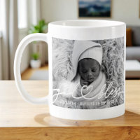Taufe Einfache Elegante Modernes Heart Baby Foto