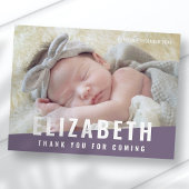 Taufe Einfaches modernes Foto mit hellen Farben Vi Postkarte