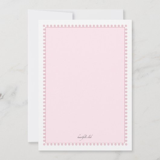 Taufe Einladung (Rückseite)