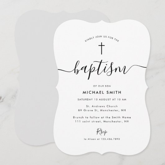 Taufe Einladung (Vorne/Hinten)