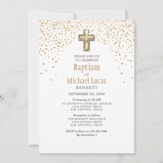 Taufe Einladung (Vorderseite)