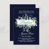 Taufe Einladung Eukalyptus Grünes HAUSHALT (Vorne/Hinten)