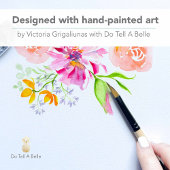 Taufe Einladung Pink Aquarellfarben Blume