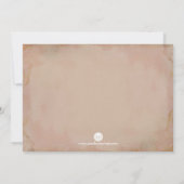 Taufe Einladung Pink Vintag (Rückseite)