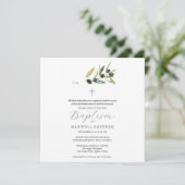 Taufe Einladung Religiöse Zweigstelle Olivenöl (Stehend Vorderseite)