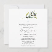 Taufe Einladung Religiöse Zweigstelle Olivenöl (Vorderseite)