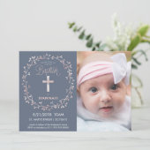 Taufe, Einladung zum Foto - Baby Girl (Stehend Vorderseite)