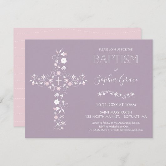 Taufe, Einladung zur Weihnachtsfeier - Einladung e (Vorne/Hinten)